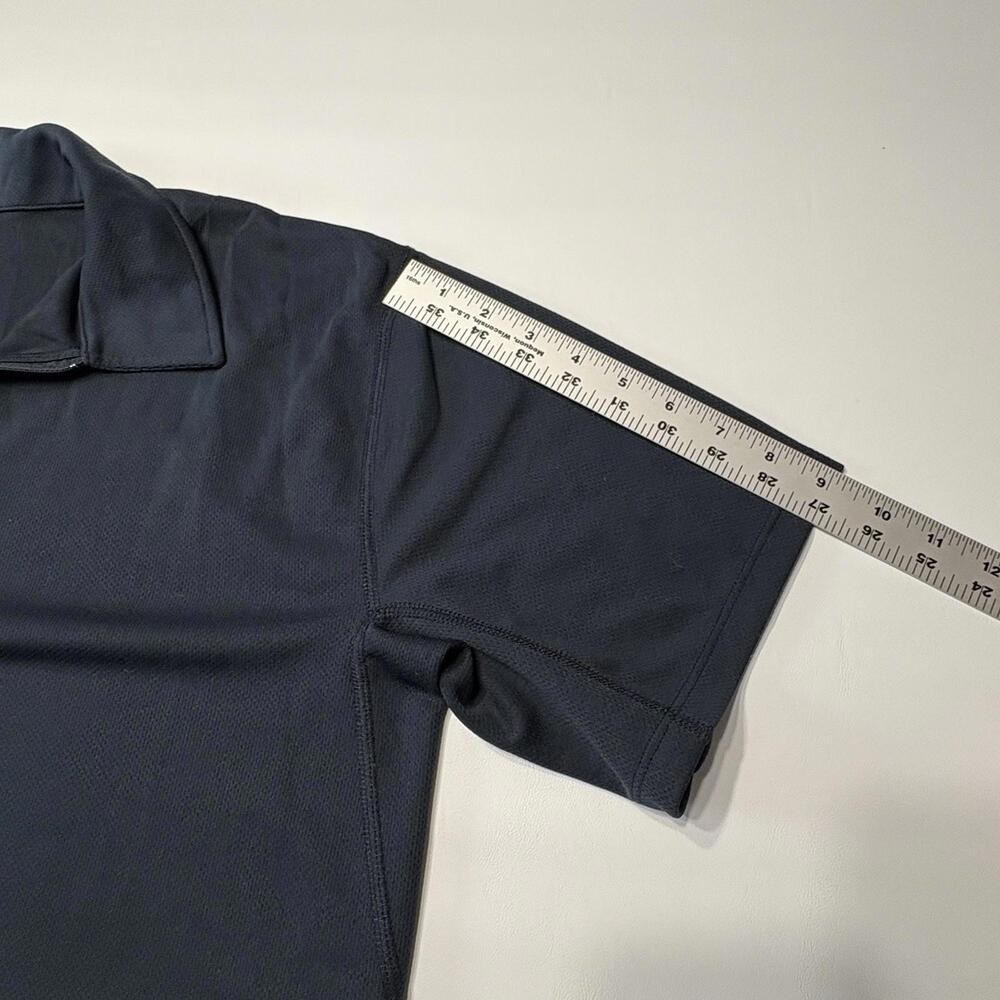 L.L. Bean Men’s 1/4 Zip Short Sleeve Performance Shirt - Navy Blue - Size L - Picture 8 of 9